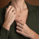 Gold Plated Pearl with Zircon Dots Ring - Image 2