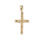 Cross Pendant with Zircon – 9K Gold - Image 3