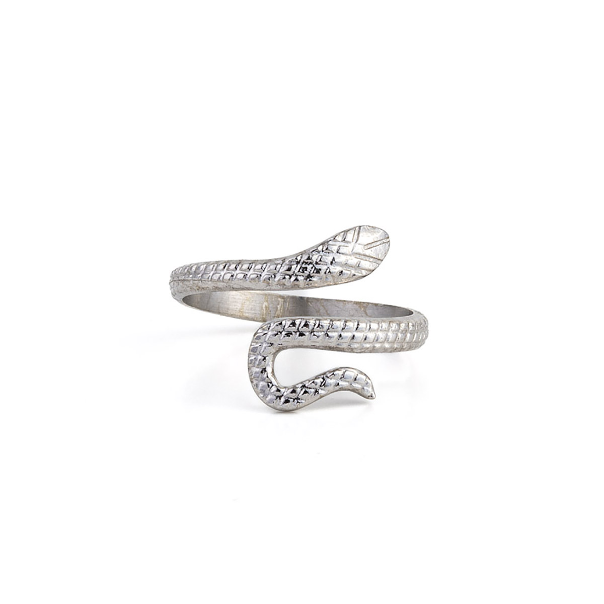 Minimal Silver Snake Ring
