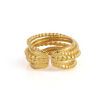 Δαχτυλίδι Dotted Lines - Επιχρυσωμένο Ασήμι 925 - Image 3