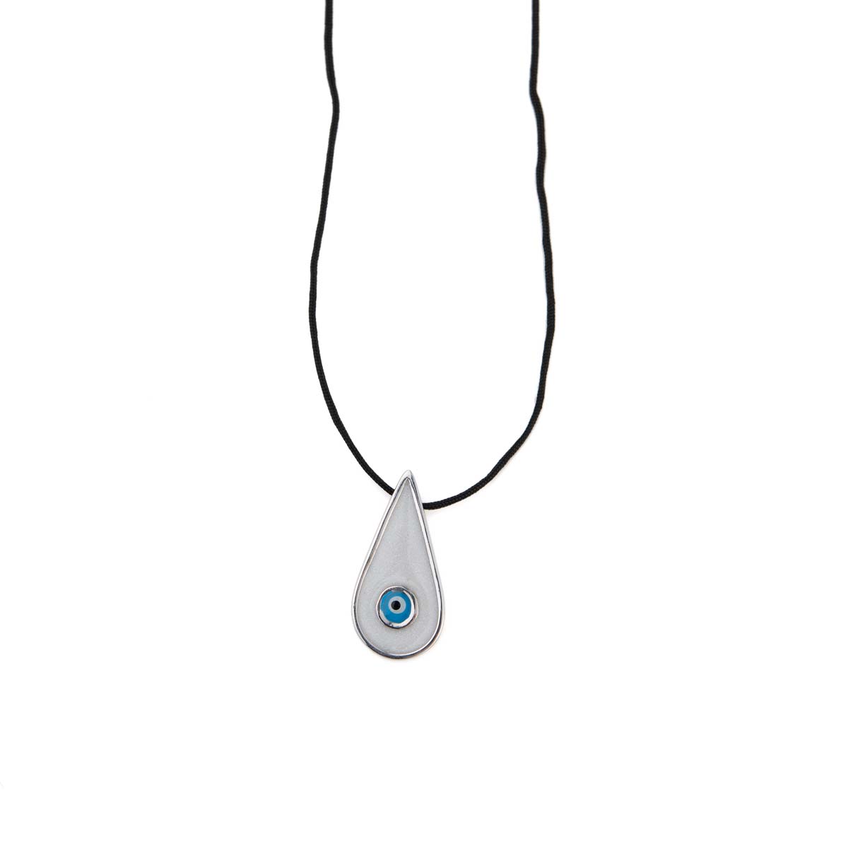 Evil Eye Cord Necklace – Gold Plated Silver 925