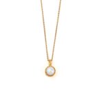 Pearl Necklace - Sterling Silver Gold Plated