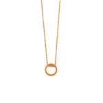 Simple Circle Necklace – Gold Plated Silver 925