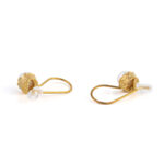 Round Pearl Dangle Earrings - Image 3