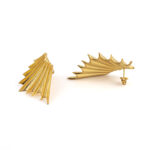 Wings Earrings - Gold Plated Silver 925 - Image 3