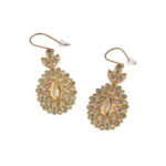 Κρεμαστά Σκουλαρίκια με Σμάλτο - Ασήμι 925 Επιχρυσωμένο