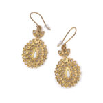 Κρεμαστά Σκουλαρίκια με Σμάλτο - Ασήμι 925 Επιχρυσωμένο - Image 2