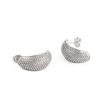 Curved Earrings - Silver 925