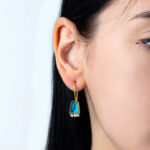 Σκουλαρίκια με Πάριμπα και Μαργαριτάρια – Επιχρυσωμένο Ασήμι 925 - Image 2