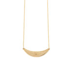 Rosette Necklace Gold K9 with Zircon - Image 2