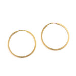 Hoop Earrings - 14K Gold - Image 3