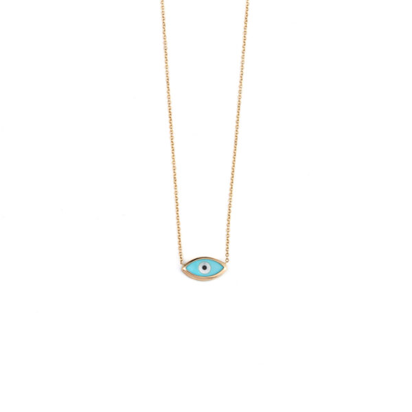 Evil Eye Gold Necklace – 9K