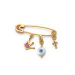 Baby Brooch for Girl – Gold Plated Silver 925