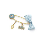 Baby Brooch for Boy – Gold Plated Silver 925