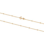 Satellite Chain 50 cm - 925 Sterling Silver and Gold Plated