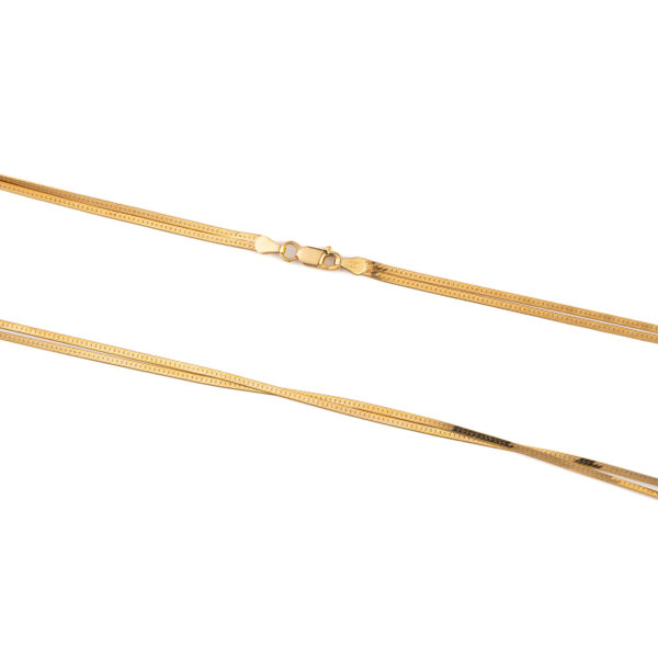 Double Snake Chain - 925 Sterling Silver and Gold Plated