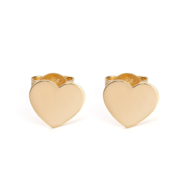 Heart Shaped Stud Earrings