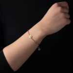 Sterling Silver Chain Bracelet with Eye Disc - Image 2