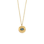 Sterling silver Round Necklace with Eye
