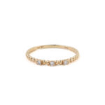 14k Gold Engagement Ring with Zircon