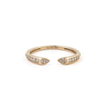 14k Gold Open Zirconia Ring
