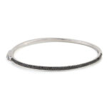 Black Zircons Bangle Bracelet