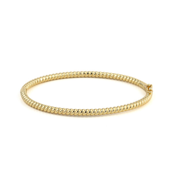 Βραχιόλι Bangle - Ασήμι 925 και Επιχρυσωμένο