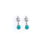 Turquoise Leaf Earrings