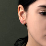 Cubic Zirconia Hoop Earrings