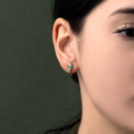 Snake Earrings with Zirconia