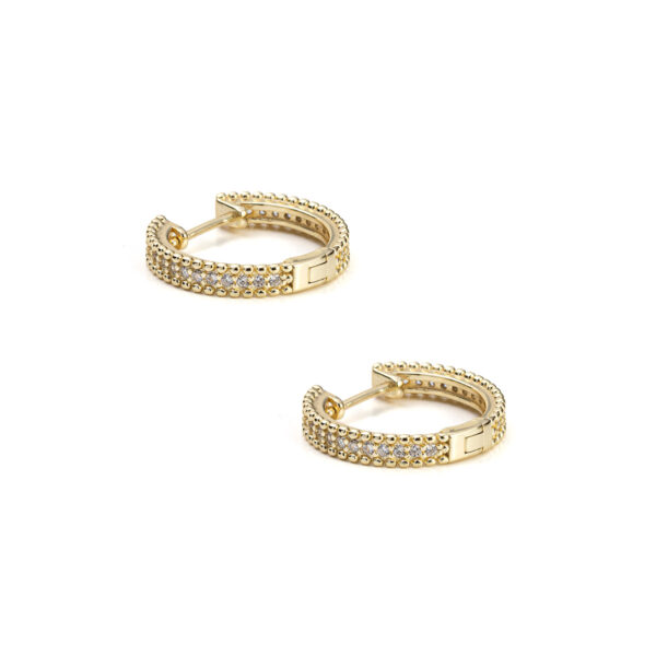 Zircon Hoop Earrings