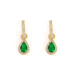 Teardrop Cubic Zirconia Earrings