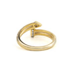 Nail Ring – 925 Sterling Silver and Gold Plated - Image 3