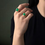 Δαχτυλίδι με Πράσινο Ζιργκόν - Ασήμι - Image 2