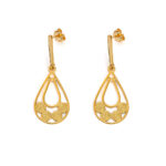 Σκουλαρίκια Δαντέλα - Επιχρυσωμένο Ασήμι 925