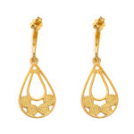 Σκουλαρίκια Δαντέλα - Επιχρυσωμένο Ασήμι 925 - Image 3