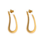 Gold Plated Geometric Earrings - Image 3