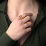 Snake Gold Plated Ring - Image 2