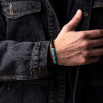 Βραχιόλι με Onyx και Turquoise Πέτρες – Ασήμι 925 - Image 2