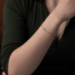 Gold Opal Four Leaf Clover Bracelet - Image 2
