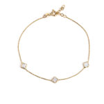 14k Gold Four Leaf Clover Bracelet with Fildisi