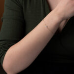 14k Gold Four Leaf Clover Bracelet with Fildisi - Image 2