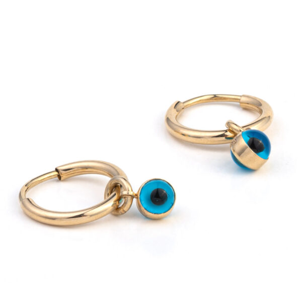 evil eye hoop earrings