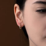 Crystal Zircon Earrings - 14K Gold