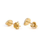 Σκουλαρίκια Καρφωτά με Ματάκι - 14Κ Χρυσό - Image 3