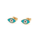 Enamel Eye Earrings