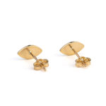14K Gold Enamel Eye Stud Earrings - Image 3