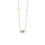 Evil Eye 14k Yellow Gold Necklace