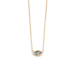 Evil Eye 14k Yellow Gold Necklace - Image 3