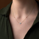 Evil Eye 14k Yellow Gold Necklace - Image 2